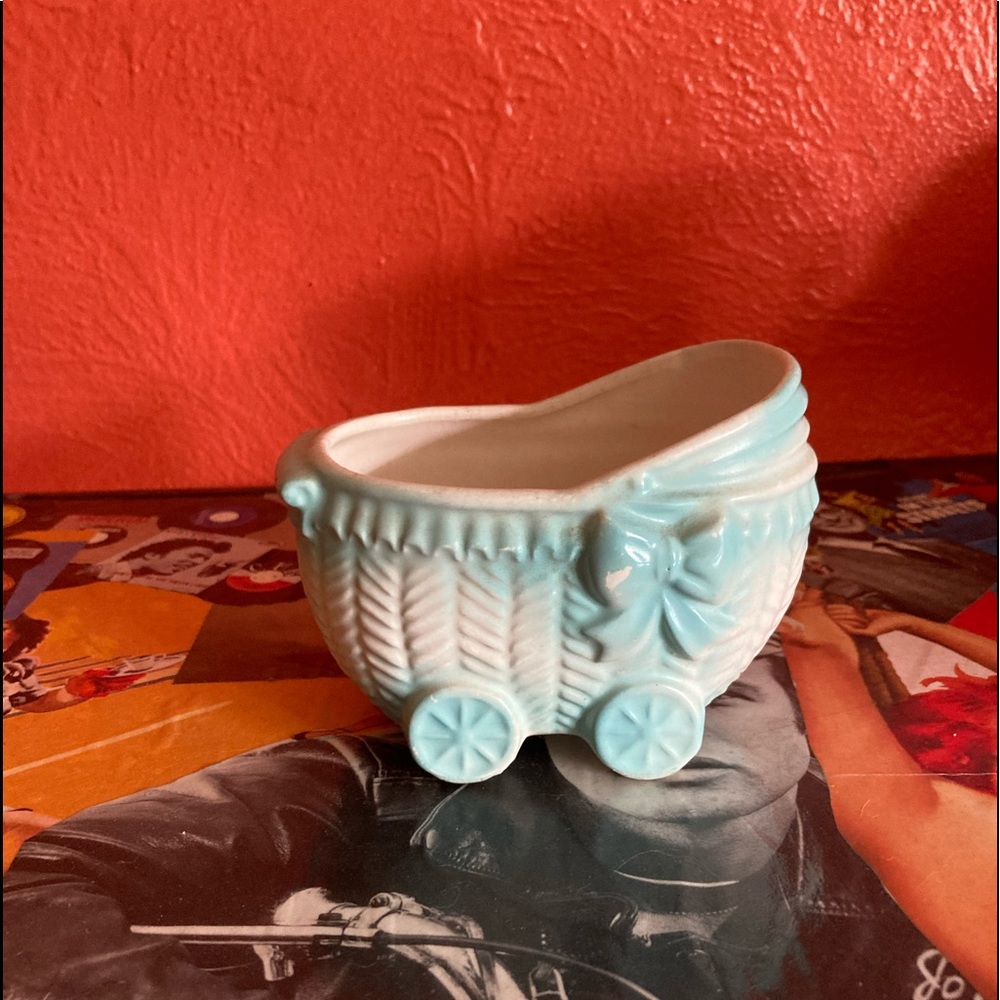 Vintage Napcoware Baby Carriage Planter